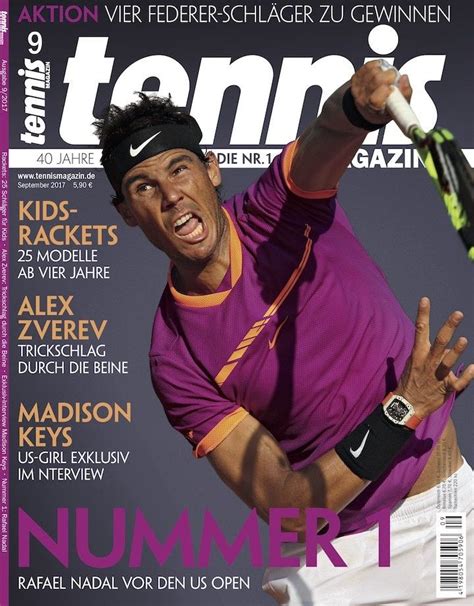 Rafael Nadal Covers The September Issue Of German Tennis Magazine