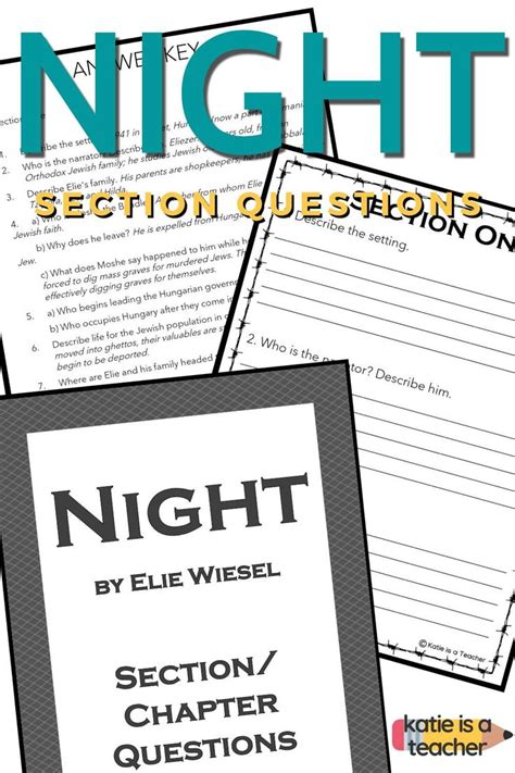 Latest answer posted november 19, 2019 11:03 am utc. Night Chapter Questions in 2020 | Teaching homeschool ...