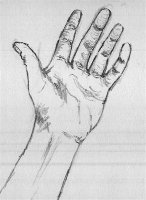 How To Draw A Hand With Pencil At How To Draw