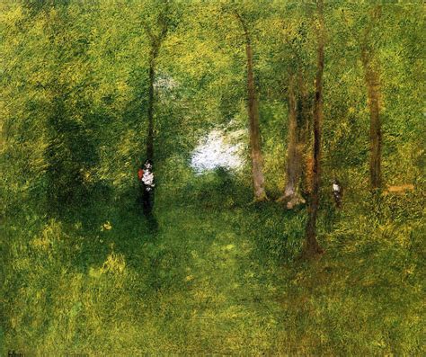 Interior Of A Wood By George Inness Print Or Painting Reproduction From