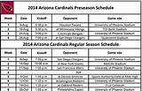 Images of Arizona Cardinals Preseason Schedule