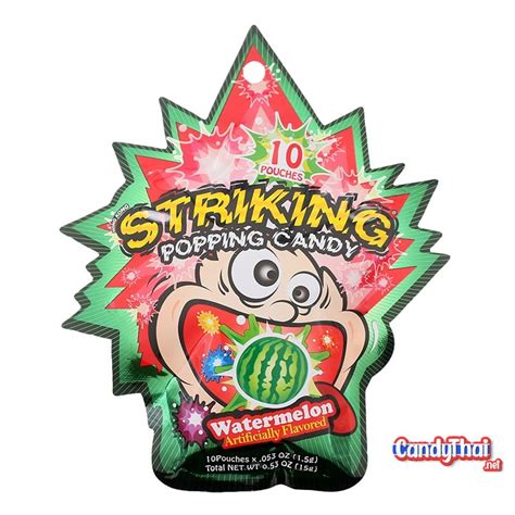 Striking Popping Watermelon Flavour Candy 15g Candy Thai