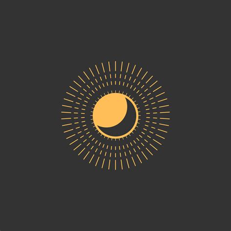 Sun And Moon Logo Vector 17064862 Vector Art At Vecteezy