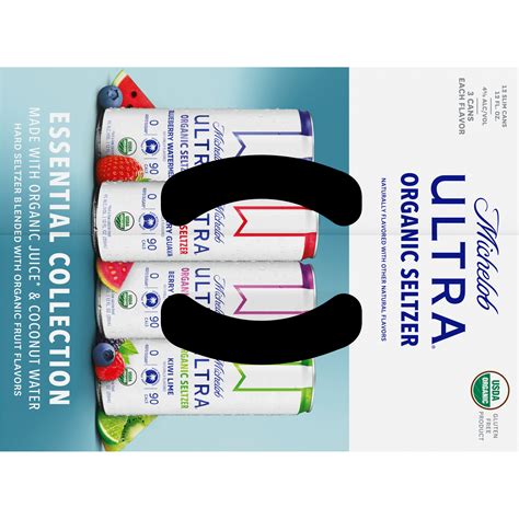 Michelob Ultra Organic Hard Seltzer Coconut Water Variety Pack 12 Pack