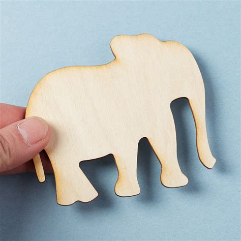 Unfinished Wood Elephant Cutout All Wood Cutouts Wood Crafts