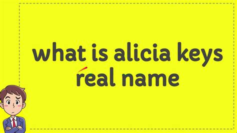 What Is Alicia Keys Real Name Youtube