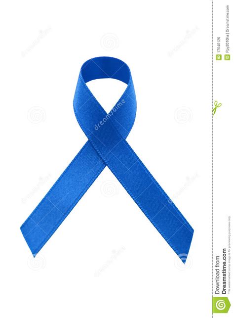 A Blue Awareness Ribbon Stock Photo Image Of Charity 17040126