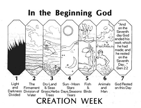 Days creation coloring pages pertaining to invigorate to color. Bible Coloring Pages | Creation bible, Creation coloring ...