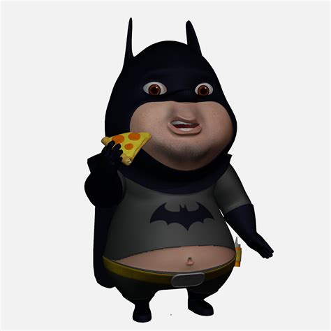 Fat Batman 3d Model By 3dbowl