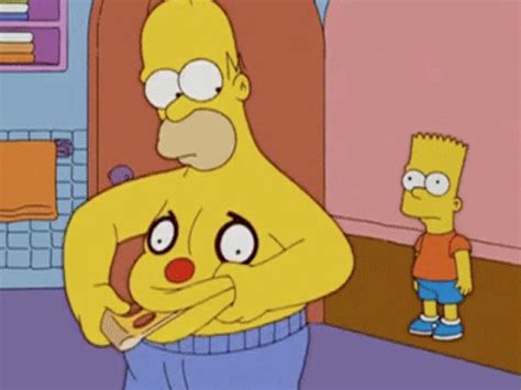 Querías gifs de Los Simpsons entonces entra Taringa Homer Simpson