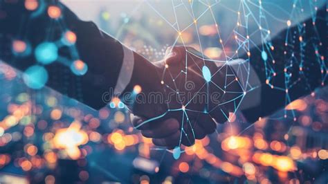 Generative Ai Business Man Investor Handshake With Global Network Link