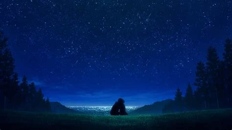 Starry Night Anime Wallpaper