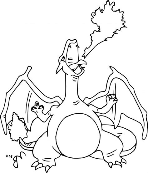 Coloriage pokemon, coloriez vos pokémon préférés et réalisez des superbes dessins. Coloriage Dracaufeu Élégant Galerie Coloriage De Pokemon ...