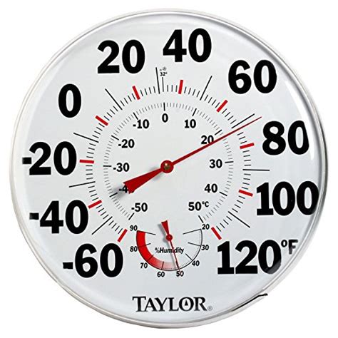 Taylor Precision Products Humidiguide Dial Thermometer 12 Inch