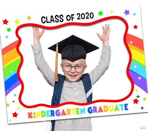 Kindergarten Grad Photo Booth Frame Graduation 2021 Class Etsy