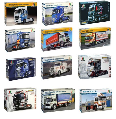 Italeri Trucks Trailers 124 Scale Model Kits Choice Available