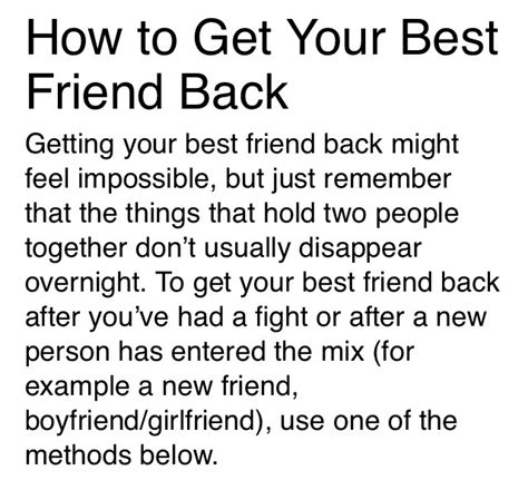 👯6 Ways To Get Your Best Friend Back After A Fight👬👫 Musely