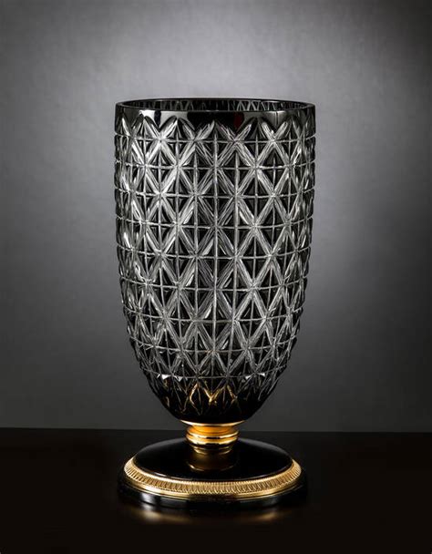 M A150 Black Crystal Vase David Michael Furniture