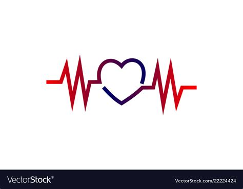 Medical Stethoscope Heart Pulse Logo Royalty Free Vector