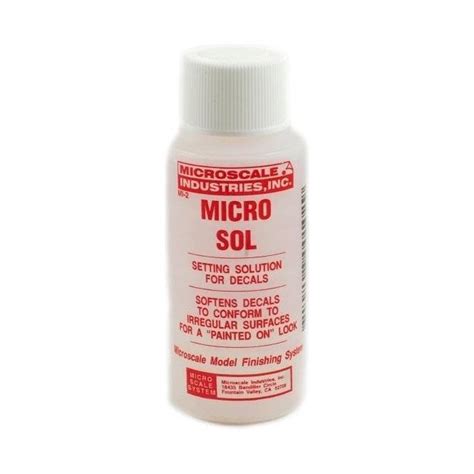 Microscale Industries Micro Sol Decals Setting Solution For Uneven