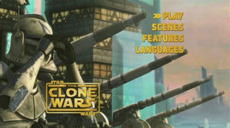 Star Wars The Clone Wars 2008 Dvd Menus