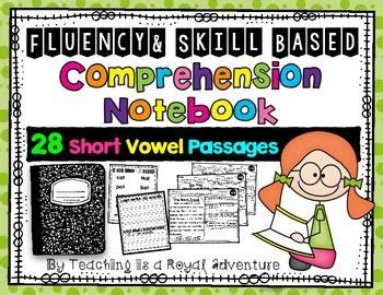 Nurturing confidence from the very beginning. Short Vowel Reading Passages - Fluency and Skill Based Comprehension Notebook | Reading passages ...