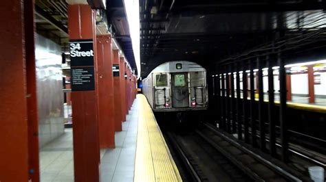 Here we see the first of. R32 A train and R46 C train at 34th Street - Penn Station ...