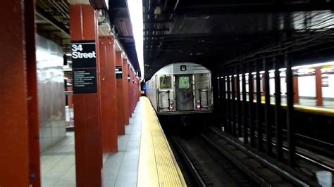 ⁴ᴷ r46 c train action. R32 A train and R46 C train at 34th Street - Penn Station ...