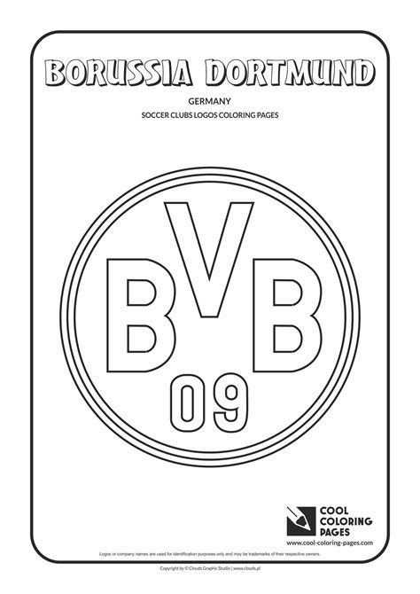 Cool Coloring Pages - Soccer Clubs Logos / Borussia Dortmund logo