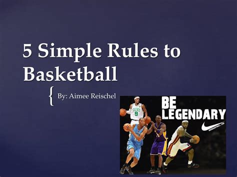 Ppt 5 Simple Rules To Basketball Powerpoint Presentation Free