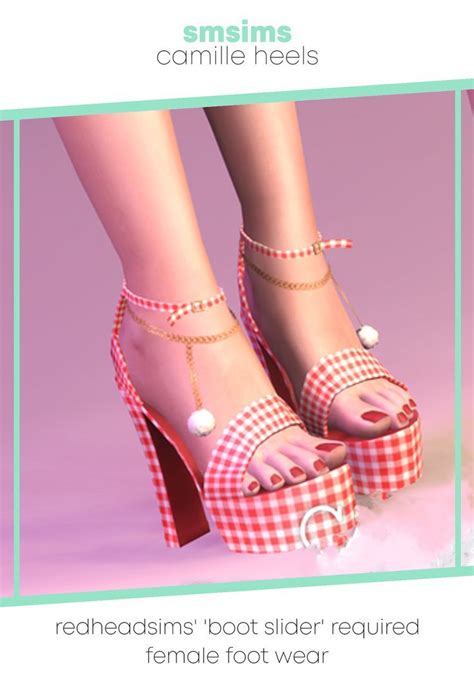 Sims 4 Cc Finds Sims Cc Platform Shoes Patreon Redhead Feet Boots