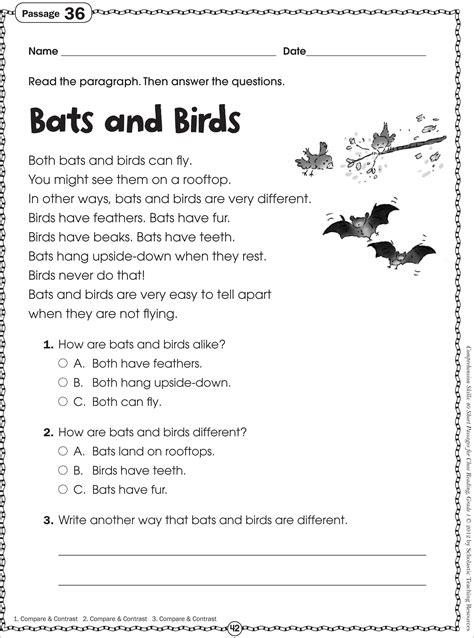 Free Printable Reading Comprehension Worksheet For Kindergarten Free