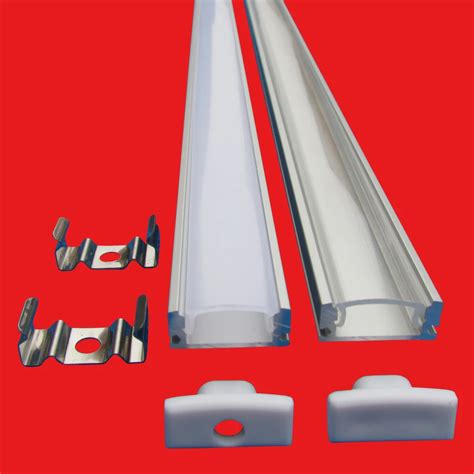 10pc X 2m Led Aluminum Profile For 3528 5050 Led Stripmilkyclear