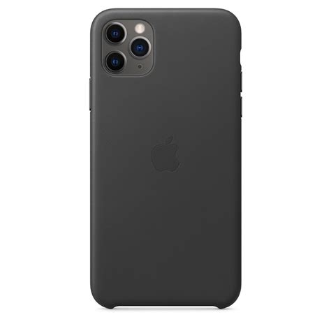Apple iphone 11 pro 256gb серый космос. iPhone 11 Pro Max Leather Case - Black - Apple (TH)