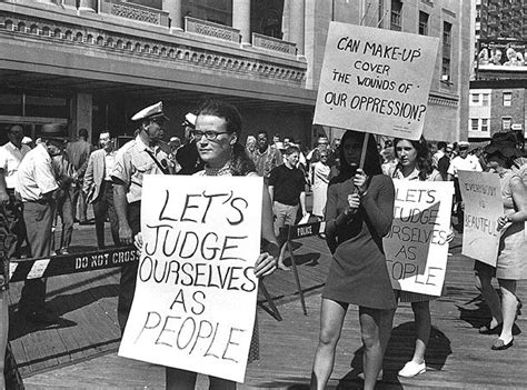 Womens Lib Shown Women Protest Miss America Pageant Atlantic City Nj 1968 Second Wave