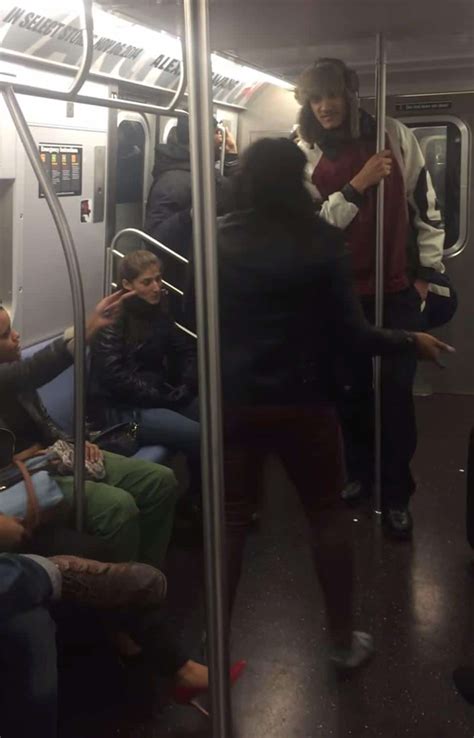 F Train Video Man Smacks The Soul Out Of Girl On The Ny Subway 4 Arrested