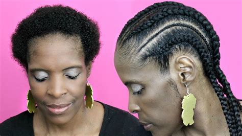 Add a few cornrow braids into the mix and feel free to show off your hair sans treatment and mess around with braiding angles, strand sizes, and parts, while you're at it. Feed in Cornrows with Extensions on Short Hair Natural ...
