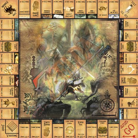Zelda Monopoly Board Draft Complete By Jninja5792 On Deviantart