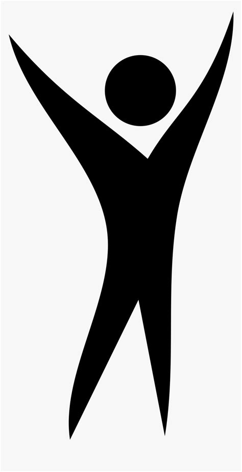Clipart Person Symbol Happy Person Clipart Black And White Hd Png