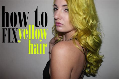 Diy Hair How To Fix Yellow Hair Bellatory