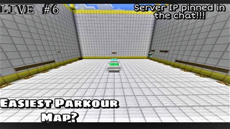 Playing The Easiest Parkour Map Server Ip Pinned In The Chat