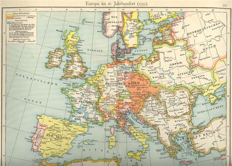 Europakarte 1850 Landkarte
