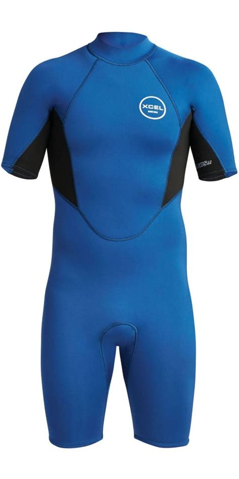 Xcel Axis Short Sleeve 2mm Shorty Wetsuit Blue I Sorted Surf Shop