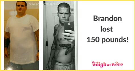Men Weight Loss Success Story Brandon S 150 Pound Amazing Weight Loss Transformation