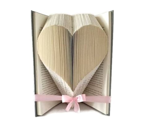 Heart Book Folding Pattern Love Heart For Valentines Day