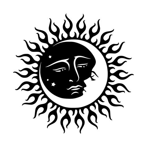 Sun And Moon Vinyl Decal Sticker Faces Kissing Celestial Etsy