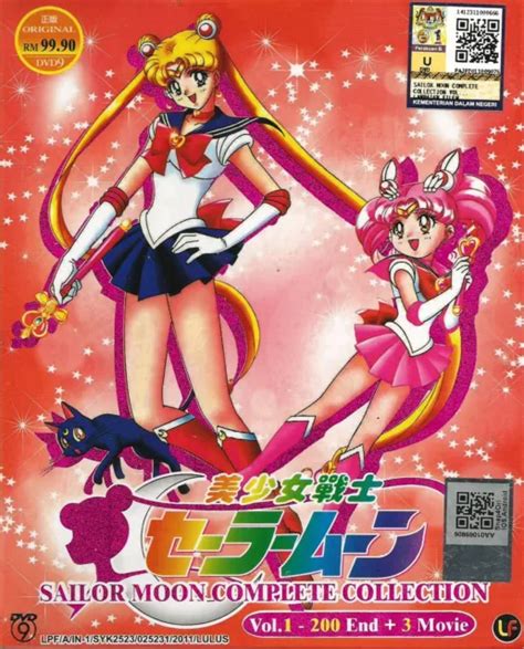 new dvd anime sailor moon complete collection vol 1 200 end 3 mv english sub 32 90 picclick