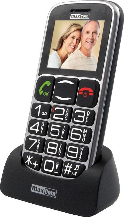 Maxcom Mm Bb Mobiele Telefoon Voor Senioren Met Grote Toetsen Enkel Te Gebruiken Met G