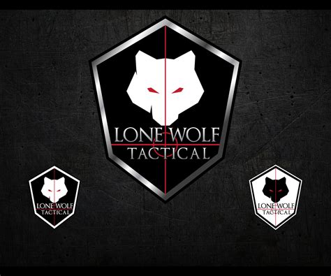 Masculine Bold Gun Logo Design For Lone Wolf Tactical By Fimadash