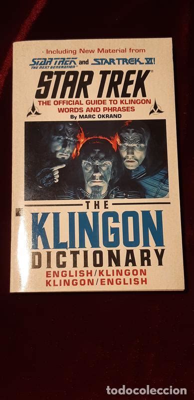 The Klingon Dictionary Star Trek By Okrand Marc 1992 Paperback Free Pdf
